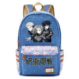 Jujutsu Kaisen Canvas Backpack Teen Schoolbag Casual Pack