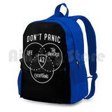 Outdoor Hiking Backpack Waterproof Camping Travel Science Fiction Galaxy