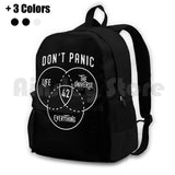 Outdoor Hiking Backpack Waterproof Camping Travel Science Fiction Galaxy