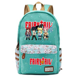 Fairy Tail Canvas Backpack Unisex Student Zip Cartoon Schoolbag