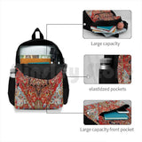 Heriz Persian Carpet Print Outdoor Hiking Backpack