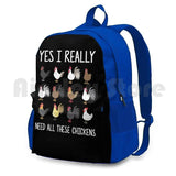 Funny Farming Outdoor Hiking Backpack Waterproof Camping Travel