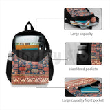 Outdoor Hiking Backpack Riding Climbing Sports Bag Carpet Pattern Texture Wool B