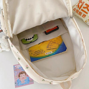 Flower & Bear Pendant Backpack