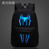 Spider-Man School Bag Luminous Laptop Backpack