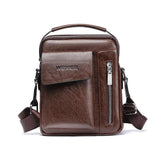 Casual Men Shoulder Bag Vintage Crossbody Bags Male Bag PU Handbag Capacity