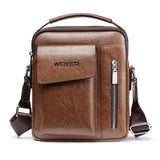 Casual Men Shoulder Bag Vintage Crossbody Bags Male Bag PU Handbag Capacity