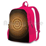 Outdoor Hiking Backpack Climbing Sports Bag Yoga Mandala Pattern