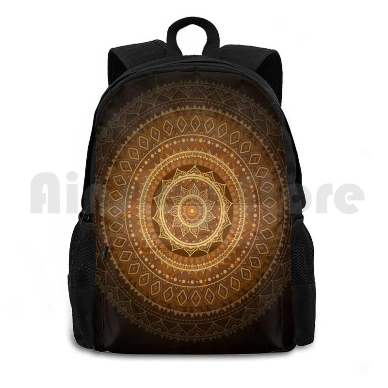 Outdoor Hiking Backpack Climbing Sports Bag Yoga Mandala Pattern
