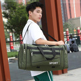 Men's Sports Travel Luggage Bag Crossbody Shoulder Bag Waterproof Backpack