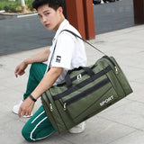 Men's Sports Travel Luggage Bag Crossbody Shoulder Bag Waterproof Backpack