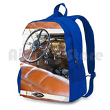 Vintage Car Dashboard Outdoor Hiking Backpack