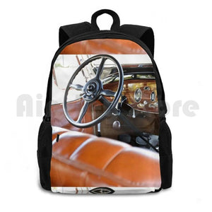 Vintage Car Dashboard Outdoor Hiking Backpack