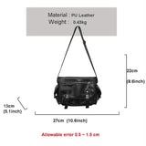 PU Leather Handbag College Student Shoulder Bag Men's Youth Business Messenger B