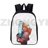 Harajuku Chainsaw Man 3D Backpack College Student Bag