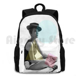Jean Seberg-Godard's 'Breathless' Vintage 60s Actress Outdoor Backpack