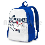 Vintage Chicago Baseball-Distressed Outdoor Hiking Backpack