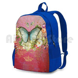 Vintage Raspberry Outdoor Hiking Backpack Waterproof Camping Travel