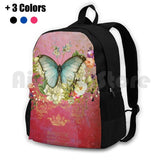 Vintage Raspberry Outdoor Hiking Backpack Waterproof Camping Travel