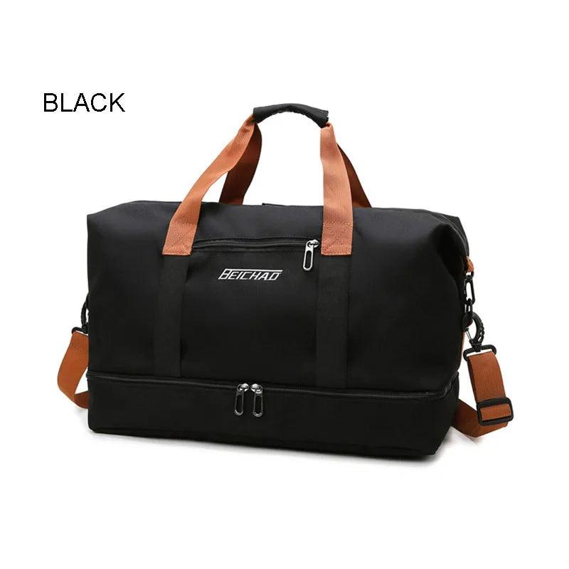 Large Capacity Unisex Travel Bag with Wet Separation