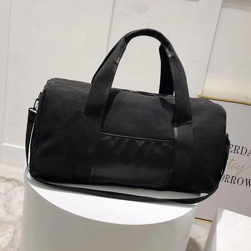 Canvas Travel Luggage Handbags Durable Duffel Shoulder Bags