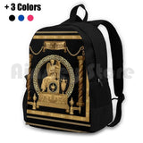 Baroque Woman Pattern Embroidered Hiking Backpack