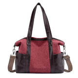 Men Canvas Shoulder Bag Carry On Luggage Tote Large Capacity