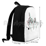 Middle Fingers Outdoor Hiking Backpack Waterproof Camping Travel