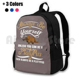 Outdoor Hiking Backpack Waterproof Camping Travel Animal