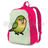 Chubby Kakapo Outdoor Hiking Backpack Green Bird