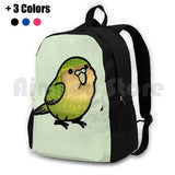 Chubby Kakapo Outdoor Hiking Backpack Green Bird