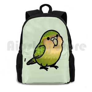 Chubby Kakapo Outdoor Hiking Backpack Green Bird