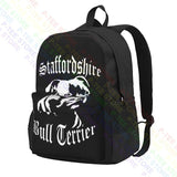 Staffordshire Bull Terrier Staffy Dog Ladies Large Capacity Backpack