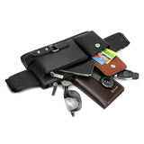 Leather Crossbody Bags Men Waist Bag Fanny Pack Belt Bag Phone Bags