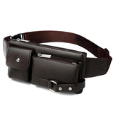 Leather Crossbody Bags Men Waist Bag Fanny Pack Belt Bag Phone Bags