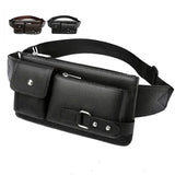 Leather Crossbody Bags Men Waist Bag Fanny Pack Belt Bag Phone Bags