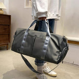 Travel Duffle with Shoes Bag Wet Dry Separation Storage