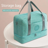 Travel Duffle with Shoes Bag Wet Dry Separation Storage