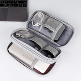 Travel Wallet Family Passport Holder Cable Organizer Bag Double Layers