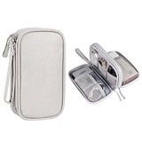 Travel Wallet Family Passport Holder Cable Organizer Bag Double Layers