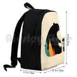 Outdoor Hiking Backpack Riding Climbing Sports Bag with Bear Graphic