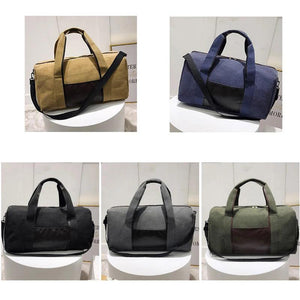 Men Canvas Travel Luggage Handbags Women Duffel Shoulder Bags