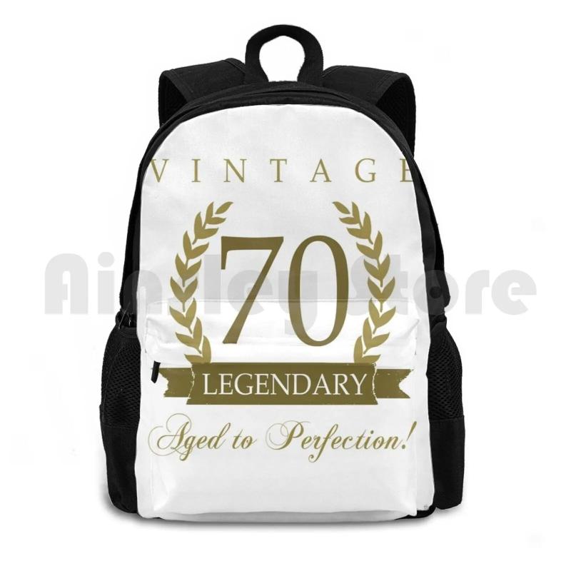 Legendary 70Th Birthday Outdoor Hiking Backpack - Turning 70 Years Old Age Funny