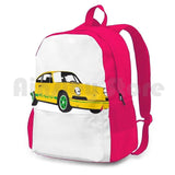 Vintage Outdoor Hiking Backpack Classic Yellow