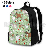 Goats Outdoor Hiking Backpack Waterproof Camping Travel Goats Goat Goat Goat
