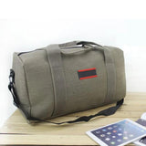 Canvas 40L Duffel Bag Wear-Resistant Large Capacity Hand Luggage W3-134