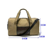 Large Capacity Travel Bag Canvas Portable Fitness Bag