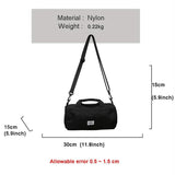 Nylon Cylindrical Handbag for Men and Women