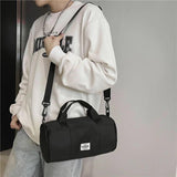 Nylon Cylindrical Handbag for Men and Women