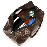 Large Capacity PU Leather Travel Bag Duffel Bag Casual Sports Fitness Handbag